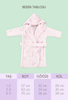 Astra Embroidered 100% Organic Cotton Baby / Child Bathrobe