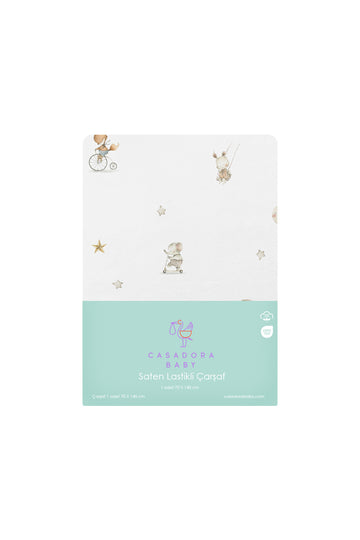 Circus Saten Fitted Çarşaf 80x140 cm