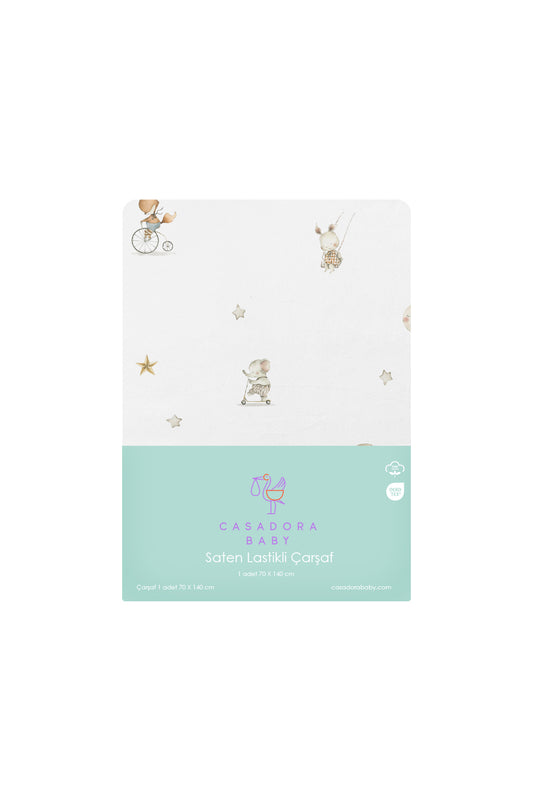 Circus Saten Fitted Çarşaf 80x140 cm