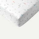 Dino 100% Organic Cotton Baby Fitted Sheet 70 x 140 cm
