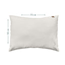 Waffle Poplin Beige 100% Organic Cotton Kids Pillowcase 50 x 70 cm