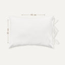 100% Organic Cotton White Kids Pillowcase 35 x 45 cm