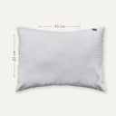 Waffle Poplin Grey 100% Organic Cotton Baby Pillowcase 35 x 45 cm