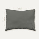 Waffle Poplin Smoke Grey 100% Organic Cotton Kids Pillowcase 50 x 70 cm