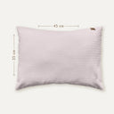 Waffle Poplin Powder Pink 100% Organic Cotton Baby Pillowcase 35 x 45 cm
