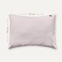 Waffle Poplin Powder Pink 100% Organic Cotton Children's Pillowcase 50 x 70 cm