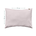 Waffle Poplin Powder Pink 100% Organic Cotton Children's Pillowcase 50 x 70 cm