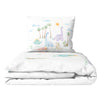 Dino 100% Organic Cotton Satin Single Child Duvet Cover Set