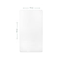 Gofre Beyaz %100 Organik Pamuk Bebek Lastikli Çarşaf Seti 70 x 140 cm