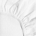 Gofre Beyaz %100 Organik Pamuk Bebek Lastikli Çarşaf Seti 70 x 140 cm