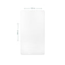 Gofre Bebek Lastikli Çarşaf Seti Beyaz 100 x 200cm