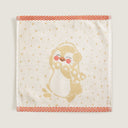 Pingu Yellow 100% Organic Cotton Hand Towel 30 x 30 cm