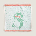 Pingu Green 100% Organic Cotton Hand Towel 30 x 30 cm