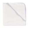 Lila Biyeli 100% Organik Pamuk-İsme Özel Nakışlı Bebek Havlu Kundak - 80x80cm