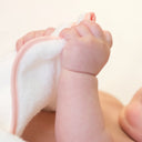 İsme Özel Nakışlı Somon Biyeli %100 Organik Pamuk Bebek Havlu Kundak 80 x 80 cm