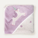 Astra Jacquard Embroidered Velour Swaddle Towel - 80x80cm