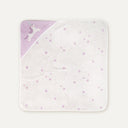 Astra Jacquard Embroidered Velour Swaddle Towel - 80x80cm