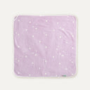 Astra Jacquard Embroidered Velour Swaddle Towel - 80x80cm