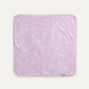 Astra Jacquard Embroidered Velour Swaddle Towel - 80x80cm