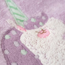 Astra Jacquard Embroidered Velour Swaddle Towel - 80x80cm