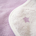 Astra Jacquard Embroidered Velour Swaddle Towel - 80x80cm