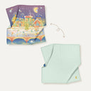 Little Wonderland %100 Organik Pamuk Nakışlı Çift Taraflı Örtü 100x100 cm