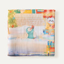 Little Wonderland %100 Organik Pamuk Nakışlı Çift Taraflı Örtü 100x100 cm