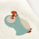 Uni Mint Piped 100% Organic Cotton Hand Towel 30 x 30 cm