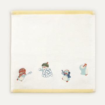 Uni %100 Organik Pamuk İlk Havlum Sarı Biyeli 30x30 cm