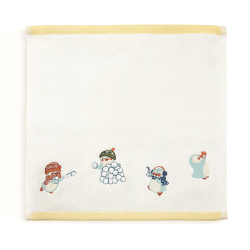 Uni %100 Organik Pamuk İlk Havlum - 30x30cm -Sarı Biyeli