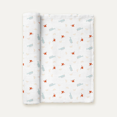 Boubou %100 Organik Pamuk Müslin Örtü 115 x 115 cm