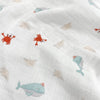 Boubou 100% Organic Cotton Washed Muslin Blanket - 115x115 cm