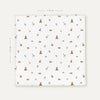 Forest Amigos 100% Organic Cotton Washed Muslin Blanket - 115x115 cm