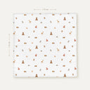 Forest Amigos %100 Organik Pamuk Yıkanmış Müslin Örtü 115 x 115 cm