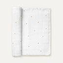 Stars Big & Bold 100% Organic Cotton Washed Muslin Blanket 115 x 115 cm