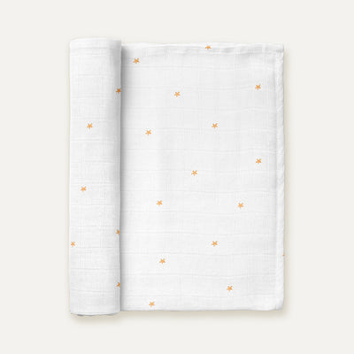Stars %100 Organik Pamuk Müslin Örtü 115 x 115 cm