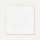 Stars Big & Bold 100% Organic Cotton Washed Muslin Blanket 115 x 115 cm