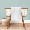 Aqua Embroidered 100% Cotton Muslin Blanket Set (90x90 cm 2-piece)