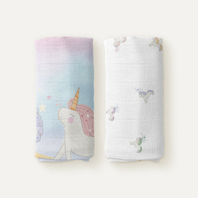 Astra 100% Organic Cotton Muslin 2-Piece Cover Set 90 x 90 cm