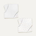 Cool Fox %100 Organik Pamuk Nakışlı Müslin 2'li Örtü Seti 90 x 90 cm