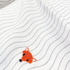 Cool Fox Embroidered 100% Organic Cotton Muslin Blanket Set (90x90 cm, 2-piece)