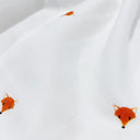 Cool Fox %100 Organik Pamuk Nakışlı Müslin 2'li Örtü Seti 90 x 90 cm