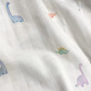 Dino 100% Organic Cotton Muslin 2-Piece Cover Set 90 x 90 cm