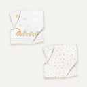 Loco Voyage %100 Organik Pamuk Müslin 2'li Örtü Seti 90 x 90 cm