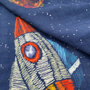 Space Planet 100% Organic Cotton Muslin 2-Piece Cover Set 90 x 90 cm
