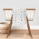 Space Planet %100 Organik Pamuk Müslin 2'li Örtü Seti 90 x 90 cm