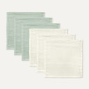 100% Organic Cotton Muslin 6-Piece Bib & Shoulder Cloth Set