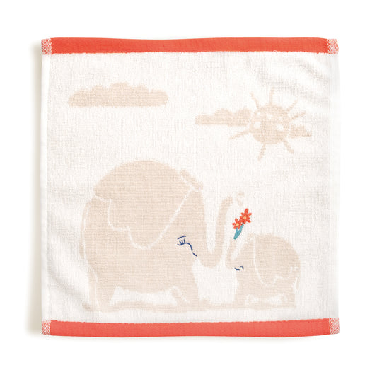 Oli %100 Organik Pamuk Nakışlı İlk Havlum - 30x30cm