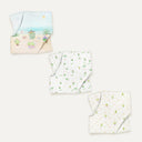 Cactus 100% Organic Cotton Muslin 3-Piece Cover Set 70 x 70 cm