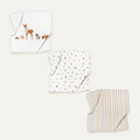 Forest Amigos %100 Organik Pamuk Müslin 3'lü Örtü Seti 70 x 70 cm